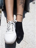 Love media no.011 pure girl next door, white shoes with black socks, cool summer(12)