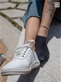 Love media no.011 pure girl next door, white shoes with black socks, cool summer(18)