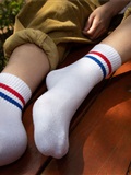 Love media no.013, the girl next door with unique temperament, pink cotton socks and white socks(77)