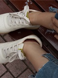 Love media No.014 high cold style of big sister Oh, small white shoes with pink boat socks(163)