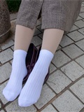 Love media No.015 scholarly temperament girl, pork with white cotton socks(55)