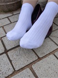 Love media No.015 scholarly temperament girl, pork with white cotton socks(56)