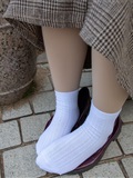 Love media No.015 scholarly temperament girl, pork with white cotton socks(85)