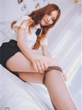 SSA silk society issue 020 little Qiqi sexy female secretary's boudoir high end grey silk feet(11)