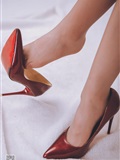 SSA silk society issue 020 little Qiqi sexy female secretary's boudoir high end grey silk feet(74)