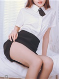 SSA silk society issue 020 little Qiqi sexy female secretary's boudoir high end grey silk feet(93)