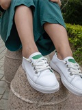 Love media no.019, the real Miss Qingdao, oh, white board shoes with white boat socks(14)