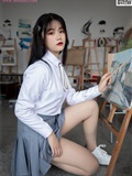 MSLASS梦丝女神 2019-09-25 Vol.053 恬恬 画室少女(13)