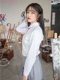 MSLASS梦丝女神 2019-09-25 Vol.053 恬恬 画室少女(4)