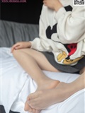 Mslass dream silk goddess November 12, 2019 vol.068 silk stockings under the white sweater in rainy morning(54)