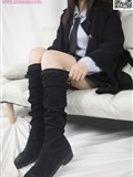 MSLASS梦丝女神 2020-01-07 Vol.088 小盐 黑风衣下的美腿(10)