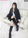 MSLASS梦丝女神 2020-01-07 Vol.088 小盐 黑风衣下的美腿(16)
