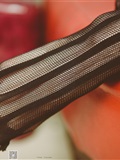 Close up of charming black silk stockings in the KTV box of SSA silk society vol.0019(42)