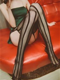 Close up of charming black silk stockings in the KTV box of SSA silk society vol.0019(49)