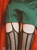 Close up of charming black silk stockings in the KTV box of SSA silk society vol.0019(74)
