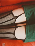 Close up of charming black silk stockings in the KTV box of SSA silk society vol.0019(75)