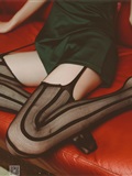 Close up of charming black silk stockings in the KTV box of SSA silk society vol.0019(93)