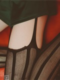 Close up of charming black silk stockings in the KTV box of SSA silk society vol.0019(94)
