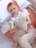 [森萝财团]萝莉丝足写真 SSR-012 30D奶白超滑丝袜(47)
