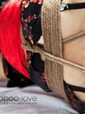 Japanese doll taboo love rope art in sunshine room(21)