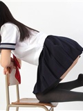 Anonymous sailor clothes and knee high Japan AV women's(97)