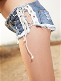 [AISs love] silk stockings leg shooting HD original large no.024 super short hot pants(3)