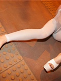 [AISs love silk] silk stockings leg outside shooting HD big picture no.013 white silk pants model Xinxin(26)