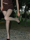 Flesh colored silk stockings and beautiful feet(47)