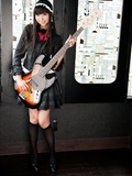 Silk stockings beauty guitar campus cosplay(3)
