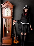 Silk stockings beauty guitar campus cosplay(22)