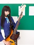 Silk stockings beauty guitar campus cosplay(41)