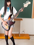 Silk stockings beauty guitar campus cosplay(50)
