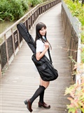 Silk stockings beauty guitar campus cosplay(66)