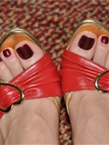 Fannie Fanny HD original picture colorful (red sandal 1) No.048(4)