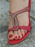 Fannie Fanny HD original picture: red lotus high heel barefoot (2) no.068(10)