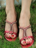 Fannie Fanny HD original picture: red lotus high heel barefoot (2) no.068(39)