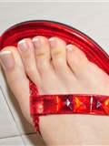 Colorful flip flop red No.128(27)