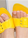 Fannie Fanny HD original colorful flip flop yellow No.129(12)