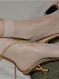 Close up of high heel silk feet (3) golden melody No.164(12)