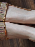 In summer. Refreshing and beautiful (golden slippers) Fanny HD silk feet(24)
