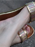 In summer. Refreshing and beautiful (golden slippers) Fanny HD silk feet(41)