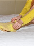 Dream rhyme silk feeling. Colorful (goose yellow) Fanny HD silk feet(25)