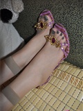 The color of ink is blurred. High heel silk feet (1) Fanny HD silk feet(5)