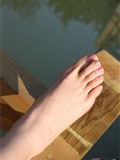 Garden autumn (huangtuo bare feet 2 Fanny HD silk feet)(9)