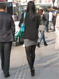 [outdoor Street Photo] meet long legged black silk beauty(15)