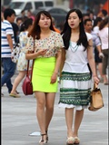 [outdoor Street Photo] on September 23, 2013, the thigh high heels under the yellow skirt are very attractive(11)