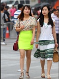 [outdoor Street Photo] on September 23, 2013, the thigh high heels under the yellow skirt are very attractive(20)