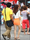[outdoor Street Photo] 2013.09.23 yellow tight skirt, flesh color and high heel beauty(12)