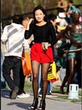 [outdoor Street Photo] beautiful Korean black silk girl Meiji on September 12, 2013(1)