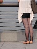 [outdoor Street Photo] 2013.09.07 Bund beauty pattern black silk grey stockings(17)